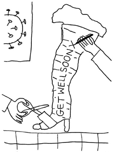 Illustration coronavirus covid italy isolation quarantine doctor recovery