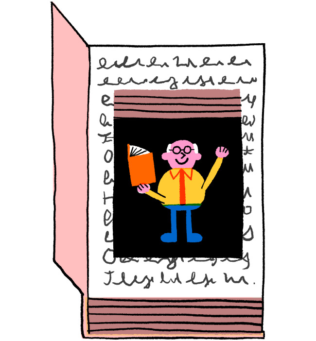 Illustration prison smuggle education book teacher